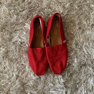 TOMS Shoes, Red, Women’s Size 7.5